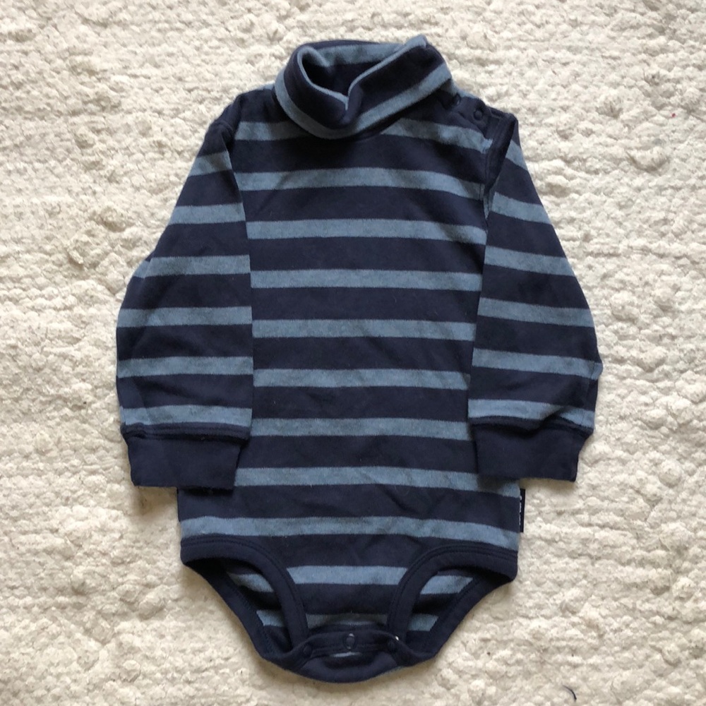 Carters 12 month striped turtleneck onesie